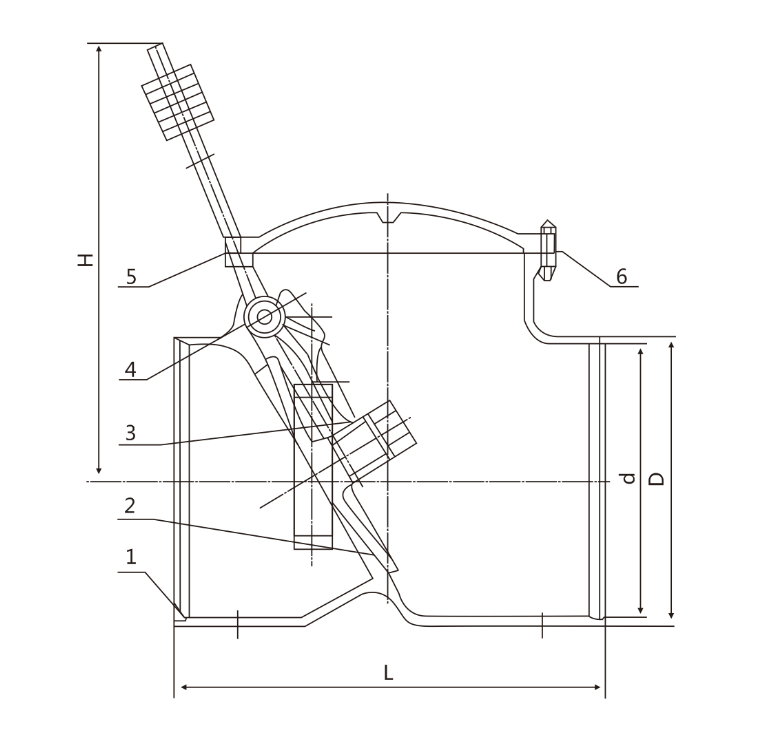 VODEX-H664HN-Valve-Structural-Schematic