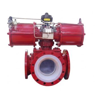 Pneumatic Three-Way Ball Valve | DN15–250 PN16–100 150LB–600LB
