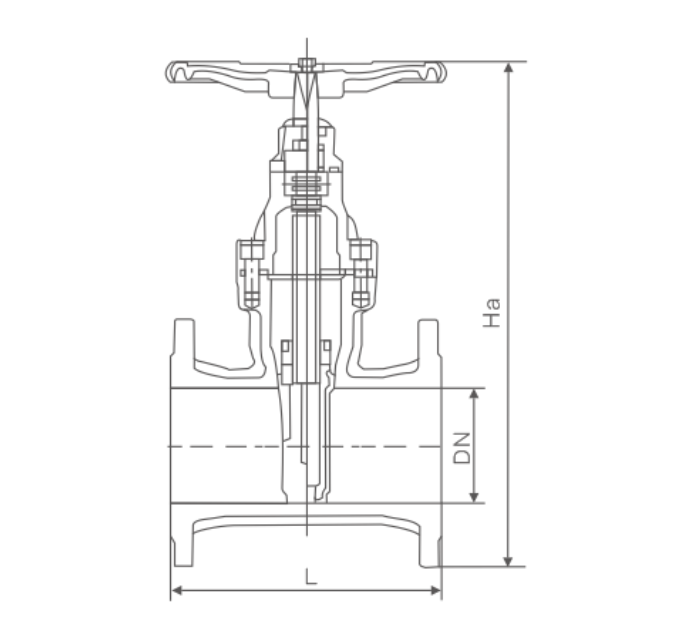 Cavity-free design diagram of VODEX Z45X NRS gate valve
