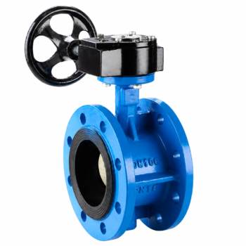 Worm Gear Flanged Soft Sealing Butterfly Valve | DN50–1000 PN6-16